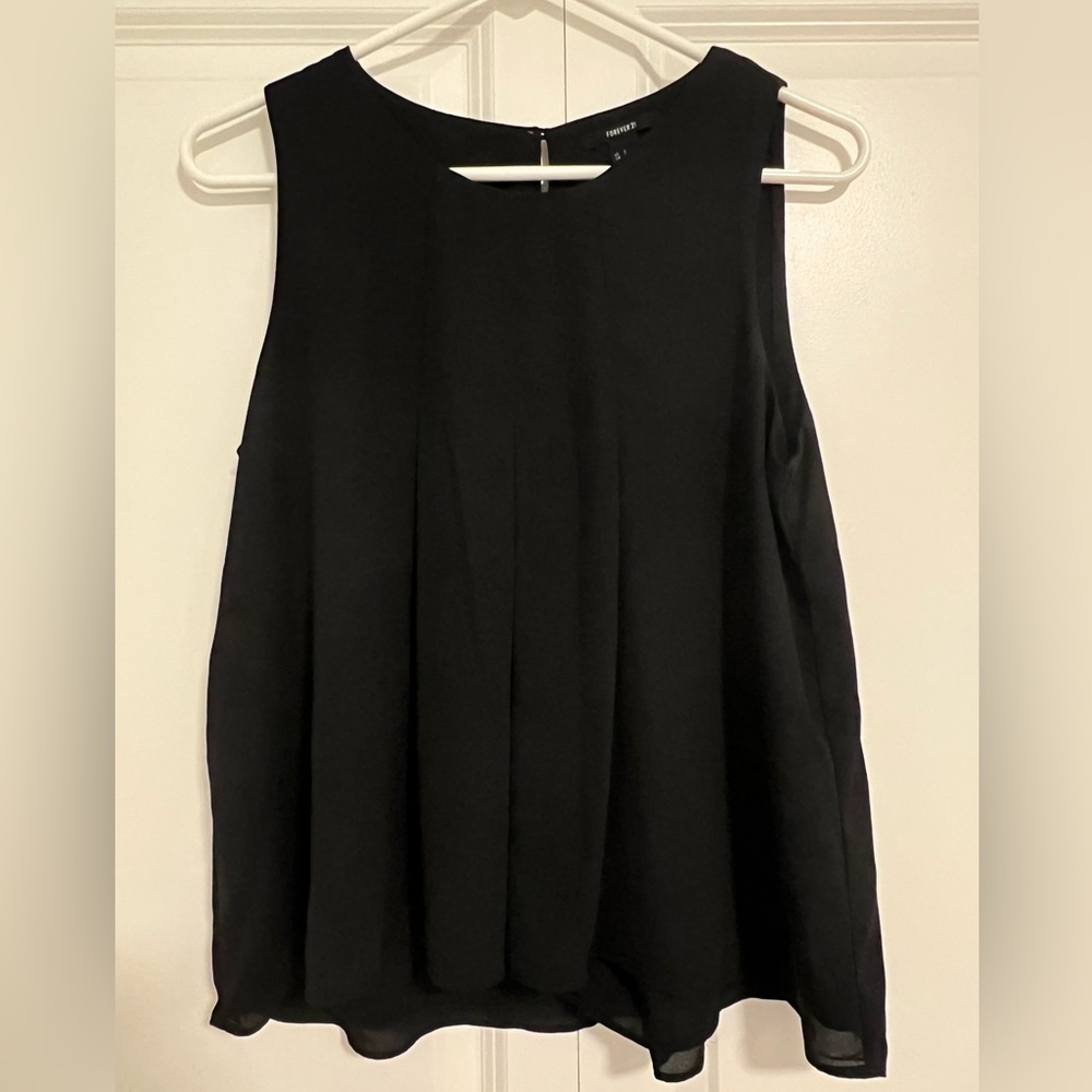 Forever21 Small Black Sleeveless Tank Top